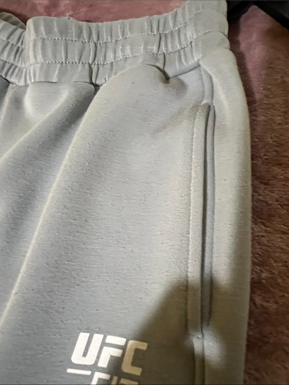 UFC Fit Men's Light Gray Jogger Sweatpants - Picture 4 of 5